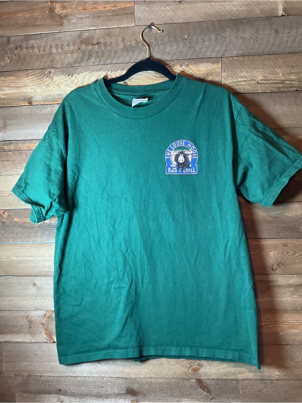 Vintage Green The Loose Moose Bar & Grill Wisconsin Dells T-Shirt Men’s Large